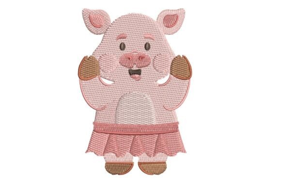Ballerina Pig Embroidery: A Designer's Review for Small Business