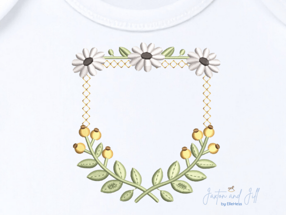 Daisy Monogram Frame Embroidery Design Review