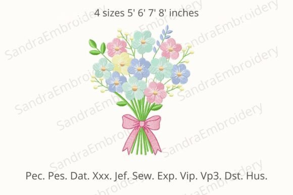 Flower Bouquet Machine Embroidery Design Review