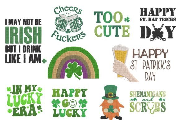 Funny St. Patrick s Day Embroidery Bundle Review