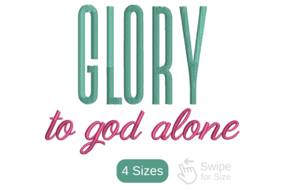 Glory to God Embroidery Design Review