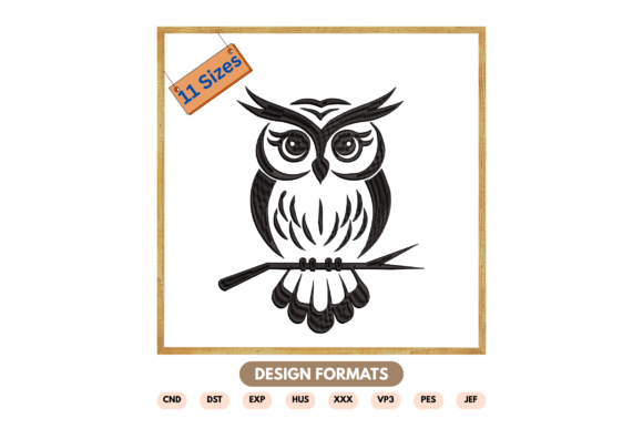 Owl Line Art Embroidery Design Review