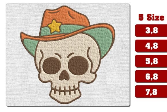 Skull with Cowboy Hat Embroidery File Review